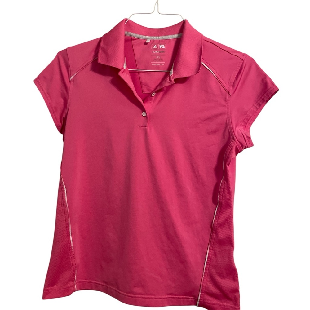 Adidas ClimaCool Polo in Bright Pink